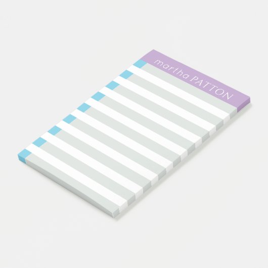 Notes Post-it® avec bandes de bande (Incliné)