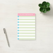 Notes Post-it® avec bandes vertes (Bureau)