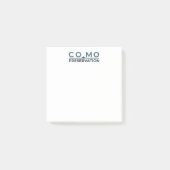 Notes post-it avec la préservation de CoMo (Devant)