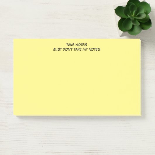 Notes post-it avec message d'avertissement humoris (Bureau)