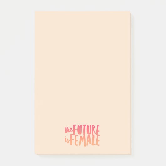 Notes Post-It Avenir est Féminin (Devant)