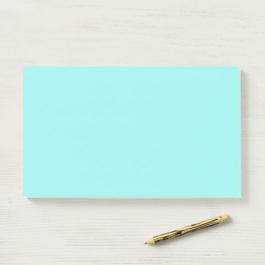 Notes Post-it bleu clair Aqua (Sur un bureau)