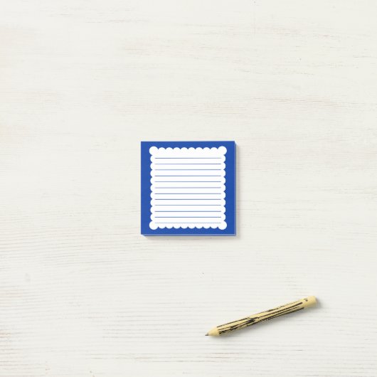 Notes post-it® bleu foncé (Sur un bureau)