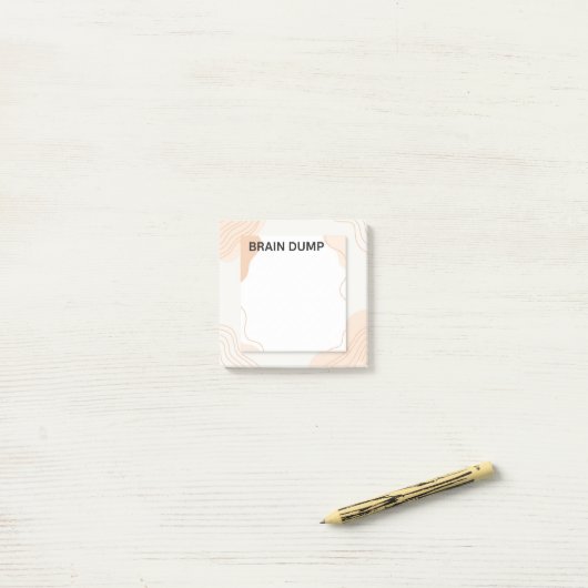 Notes post-it® "Brain Dump" (Sur un bureau)