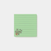 Notes Post-it Branches de houx (Devant)