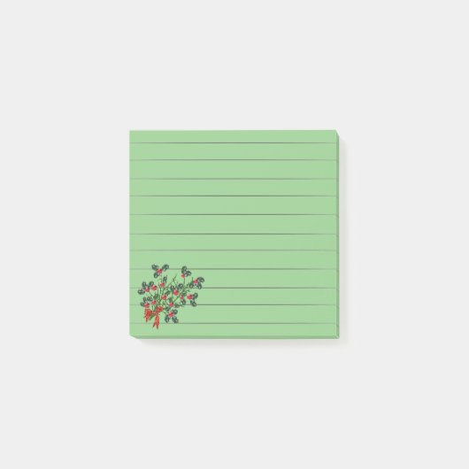 Notes Post-it Branches de houx (Devant)