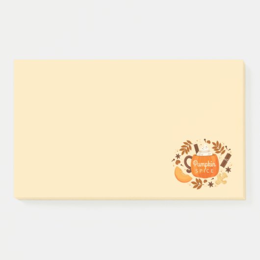 Notes post-it Citrouilles d'automne (Devant)