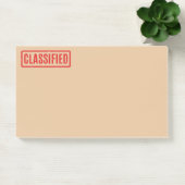 Notes post-it classifiées et estampillées (Bureau)