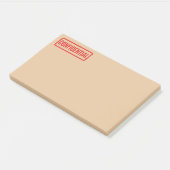 Notes post-it confidentielles (Incliné)