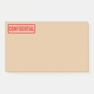 Notes post-it confidentielles