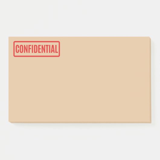 Notes post-it confidentielles (Devant)