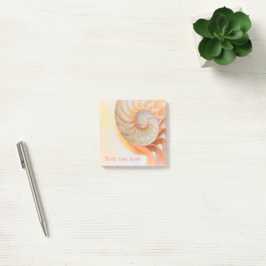 Notes Post-It coquille de nautile (Bureau)