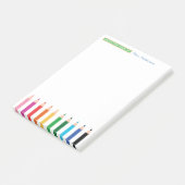 Notes Post-it Crayon de Couleur Personnalisé pour (Incliné)