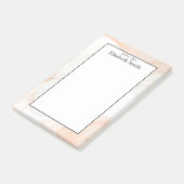 Notes post-it d'aquarelle élégante personnalisée (Incliné)