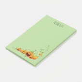 Notes Post-it® de 4 po x 6 po pour citrouille (Incliné)