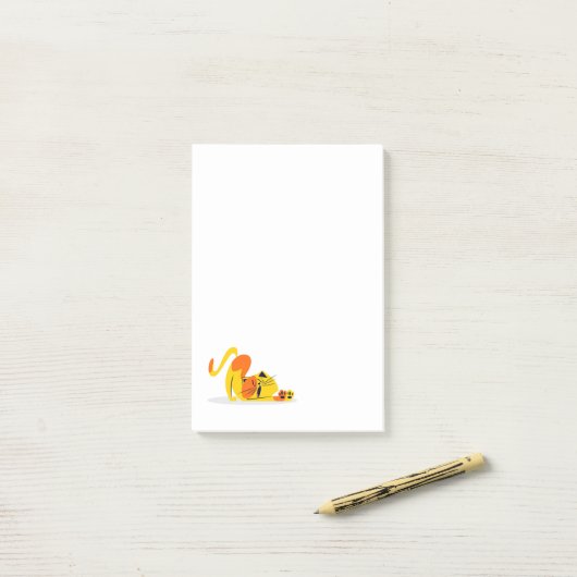 Notes post-it de chat (Sur un bureau)