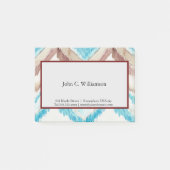 Notes post-it de Chevron congelé (Devant)