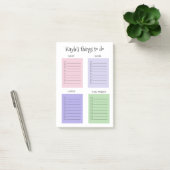 Notes Post-it de choses à faire organisées de coul (Bureau)