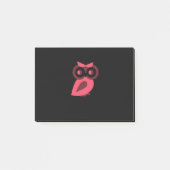 Notes post-it® de Chouette rose (Devant)