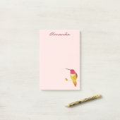 Notes post-it de colibri (Sur un bureau)