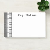 Notes post-it de conception de clavier de piano (Bureau)