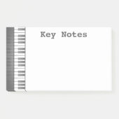 Notes post-it de conception de clavier de piano (Devant)