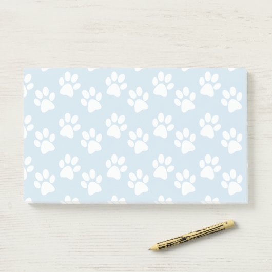 Notes post-it de conception Empreintes de pattes b (Sur un bureau)