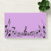 Notes post-it de conception musicale noire (Bureau)