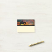 Notes post-it de Cowboy (Sur un bureau)