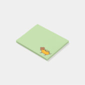Notes Post-It de Dachshund en Hot Dog (Incliné)