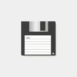 Notes post-it de disquette classique de 3,5 po