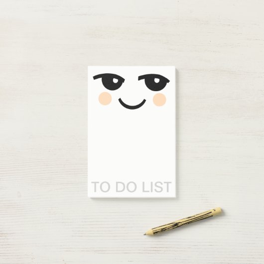 NOTES POST-IT DE FACE CUTE NOTEPAD (Sur un bureau)