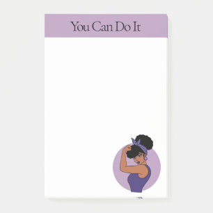 Notes Post-it de Femme Noire Forte