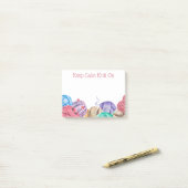 Notes Post-It de fil pour tricot crochet (Sur un bureau)