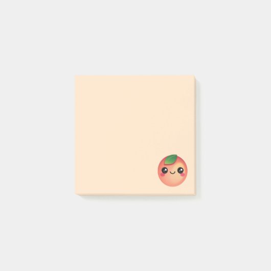 Notes post-it de Kawaii Peach (Devant)