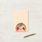 Notes post-it de Kawaii Peach (Sur un bureau)