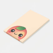 Notes post-it de Kawaii Peach (Incliné)