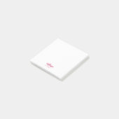 Notes post-it de Knit personnalisé rose chaud (Incliné)