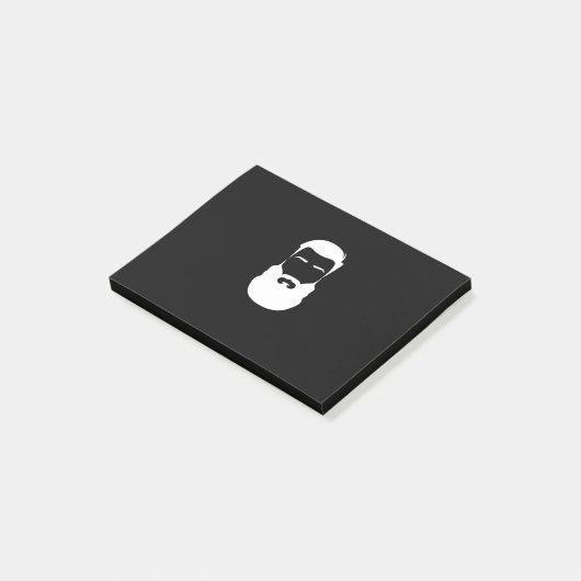 Notes Post-it® de la barbe blanche (Incliné)