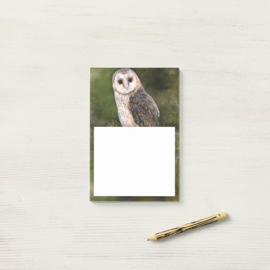 Notes Post-it® de la Chouette (Sur un bureau)