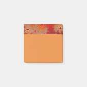 Notes post-it de la croix rouge orange personnalis (Devant)