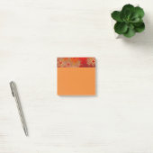 Notes post-it de la croix rouge orange personnalis (Bureau)