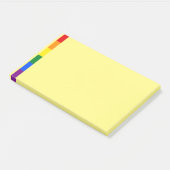 Notes post-it de la fierté arc-en-ciel (Incliné)