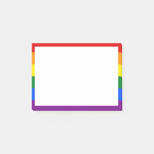 Notes post-it de la fierté arc-en-ciel (Devant)