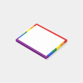 Notes post-it de la fierté arc-en-ciel (Incliné)