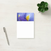 Notes post-it de la fleur bleue Iris 4x6 (Bureau)