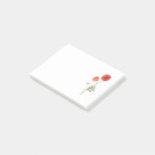 Notes post-it de la fleur de pavot (Incliné)