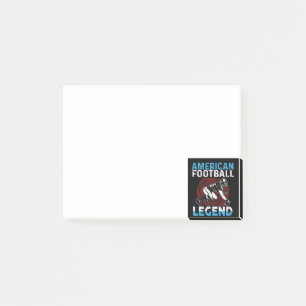 Notes post-it de la légende du football américain