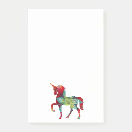 Notes post-it de la licorne magique (Devant)