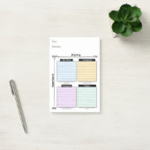 Notes Post-It de la matrice d'Eisenhower Urgent Im (Bureau)